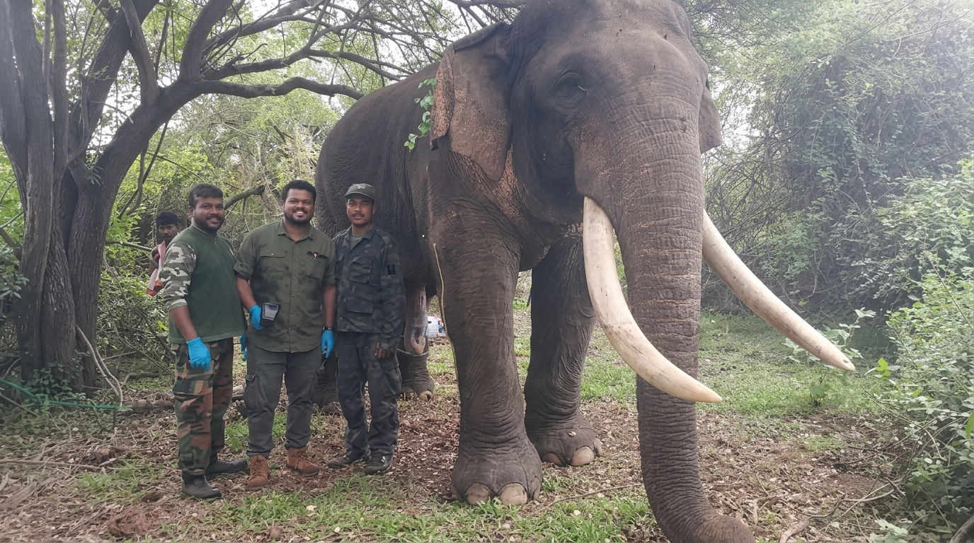 Un disparo hirió a uno de los elefantes más emblemáticos de Sri Lanka