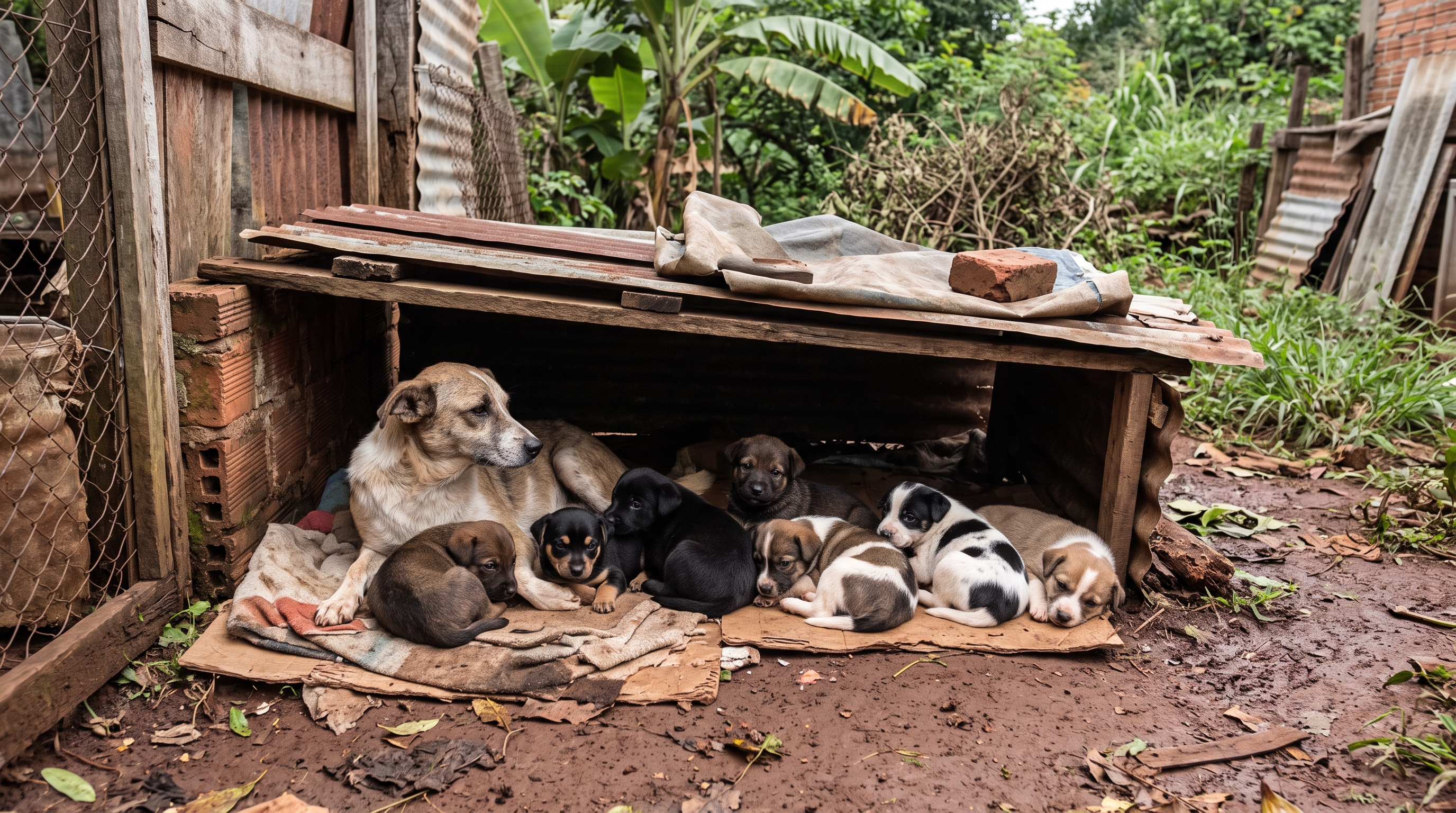 🐶 Oberá: rescataron a una perra con siete cachorros y a otros dos perros en distintas intervenciones