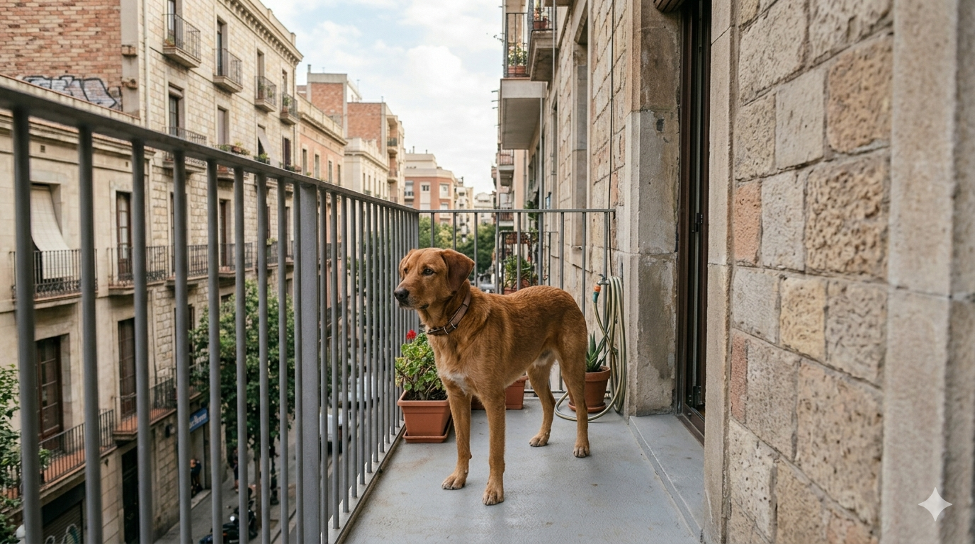 🐶 La Ley de Protección Animal en España ya no permite mantener perros viviendo en balcones o terrazas