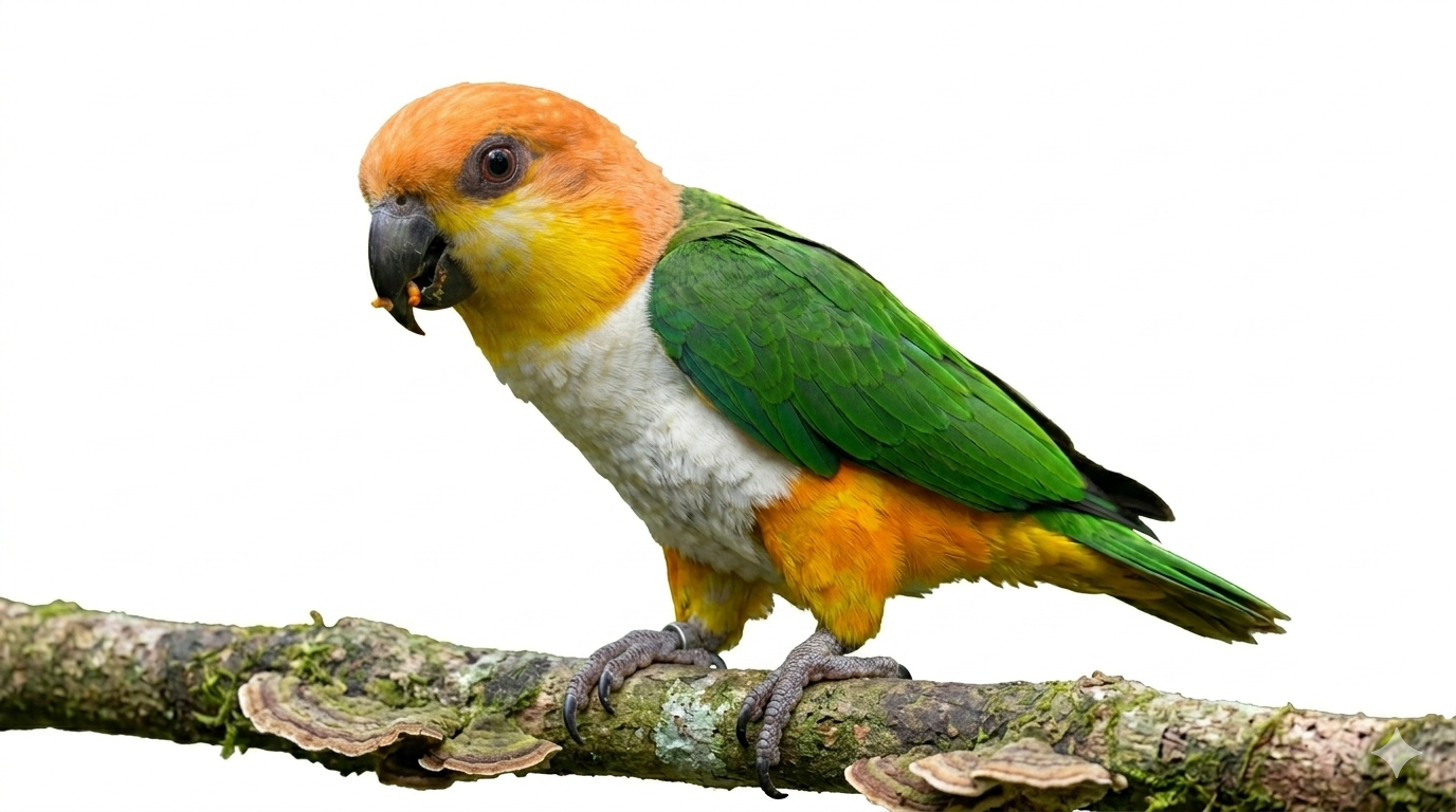 Caique de cabeza naranja