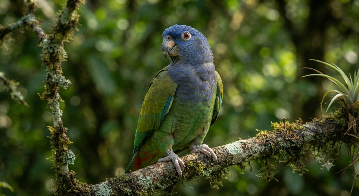 Imagen de Pionus de cabeza azul