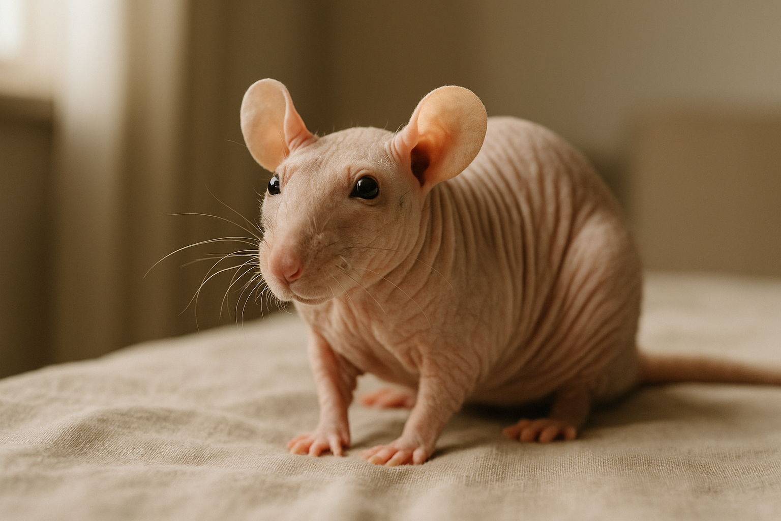 Imagen de Rata Hairless (sin pelo)