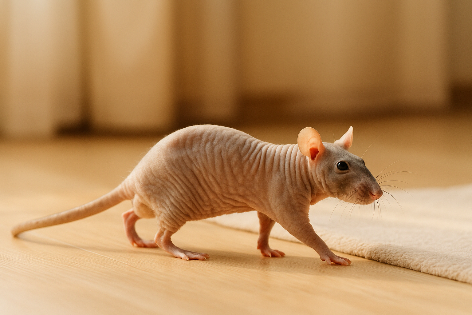 Imagen de Rata Hairless (sin pelo)