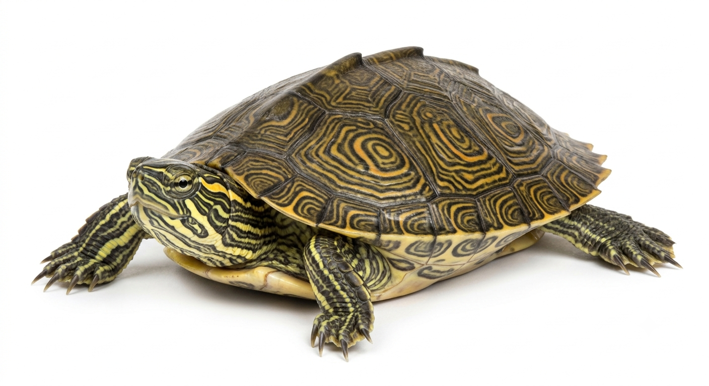Tortuga mapa de Alabama